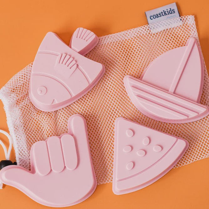Shelley Beach Sand Moulds | Pink