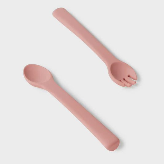 Snuggle Silicone | Cutlery | Rose