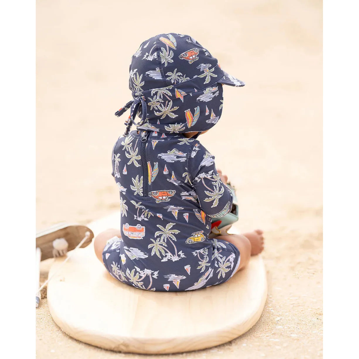 Swim Baby Onesie Long Sleeve | Surf Twilight