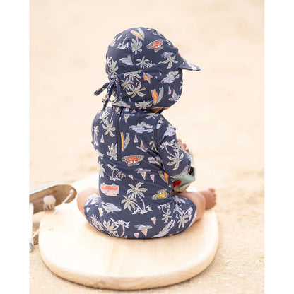 Swim Baby Onesie Long Sleeve | Surf Twilight