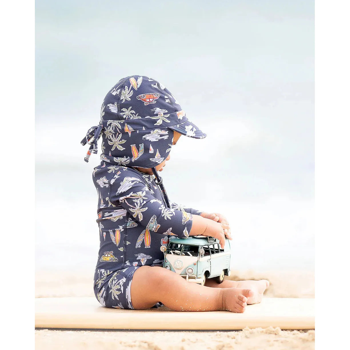 Swim Baby Onesie Long Sleeve | Surf Twilight