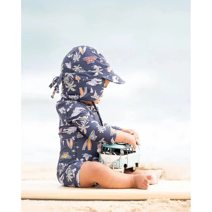 Swim Baby Onesie Long Sleeve | Surf Twilight