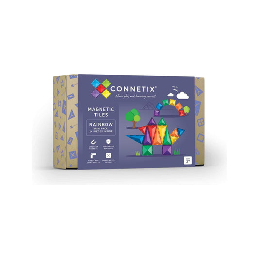 Connetix Tiles | Rainbow | 24pc Mini Pack