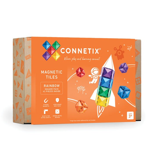 Connetix Tiles | Rainbow | 42pc Square Pack
