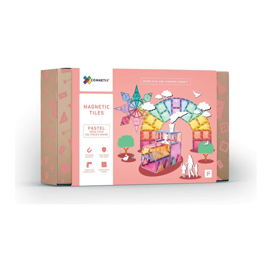 Connetix Tiles | Pastel | 202pc Mega Pack