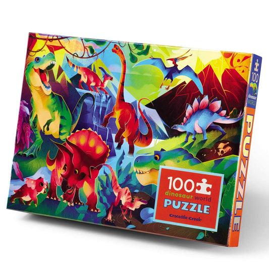 100pc Holographic Puzzle | Dinosaur World