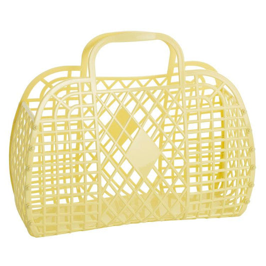 Retro Basket | Large | Yellow