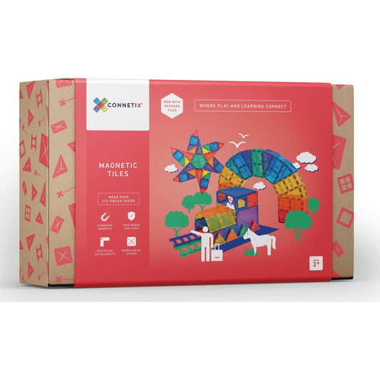 Connetix Tiles | Rainbow |  212pc Mega Pack
